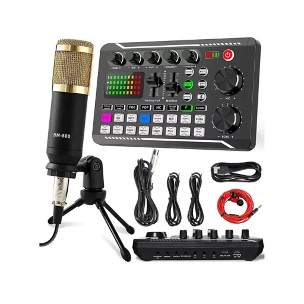 Комплект оборудования для подкастов, прямых трансляций.